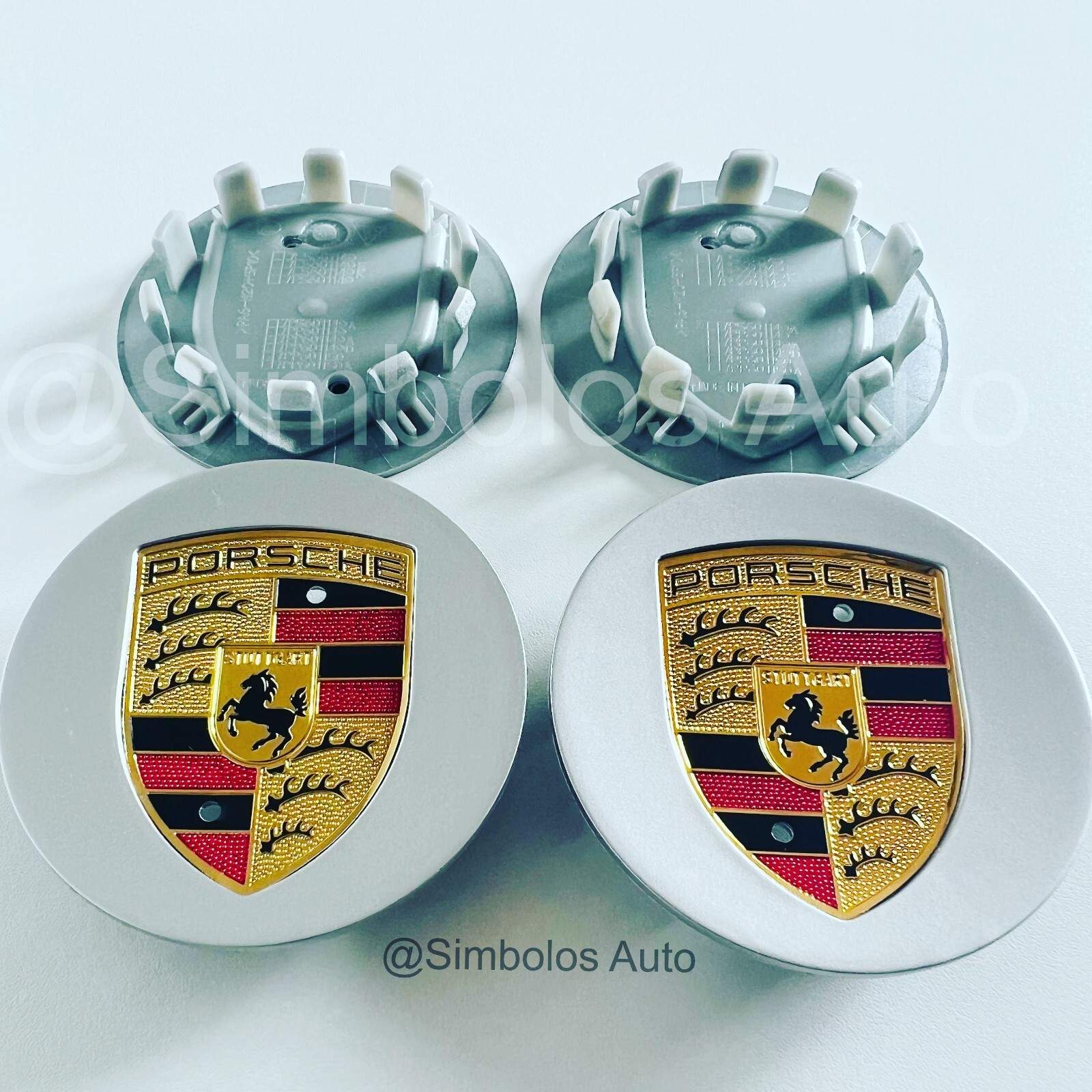 Porsche Wheel Centre Caps Badge Emblem 76mm 3 Inche 4 PCS Wheel Centre