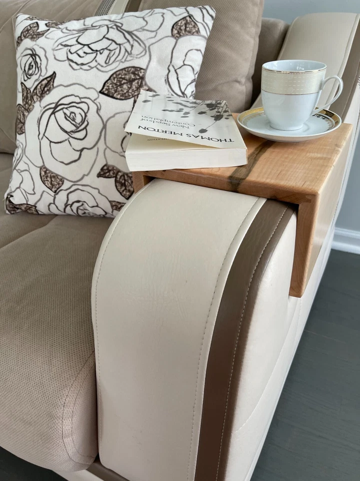 Sofa Armrest Table, Simple and Functional Couch Tray, Sofa Arm Tray , Handmade - Image 3 of 4