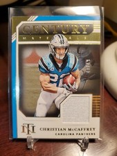 CHRISTIAN MCCAFFREY 2020 TREASURES GOLD CENTURY MATERIALS JERSEY SP #D 47/49🔥