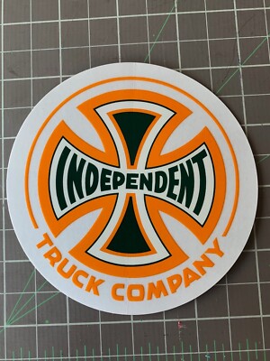 Independent Truck Yellow Green Clear Skateboard Sticker
