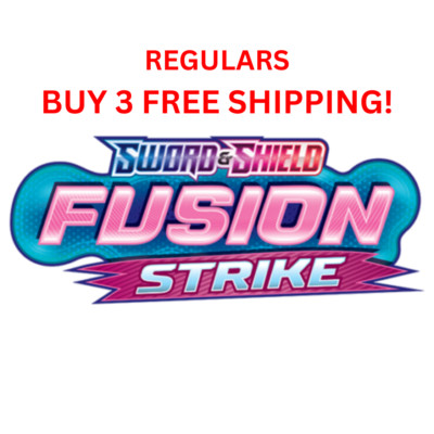 FUSION STRIKE Pokémon TCG 1 - 264 - PICK YOUR OWN REGULARS LP/NM 3+ FREE SHIP