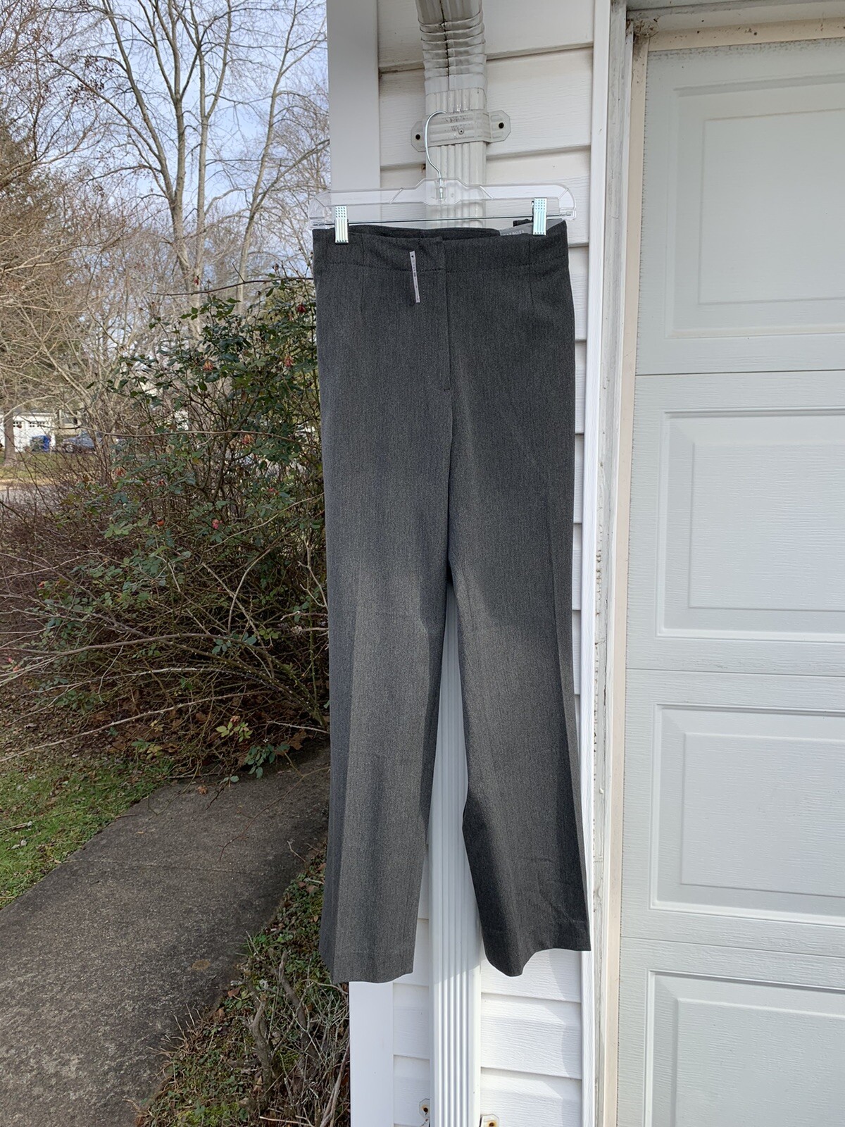 NWT Talbots Beautiful Gray Straight Leg Machine Washable Dress Pants