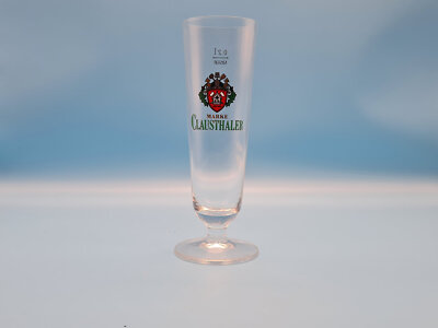 Clausthaler altes Bierglas 0,2l rastal Bier Glas Tulpe