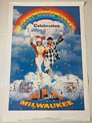 Vintage - Milwaukee Great Circus Parade Ernest Borgnine Poster ~ 18x27