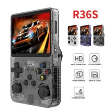 R36S 3.5Inch IPS Screen Retro Handheld Game Console Portable Pocket Video Player