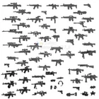 Weapon Pack Assorted Lot Of Weapons Guns Rifles For Mini Military Figures MOC