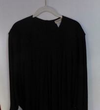 Authentic Designer Gianni Versace Unusual Black Cocoon Shaped Dress Italy