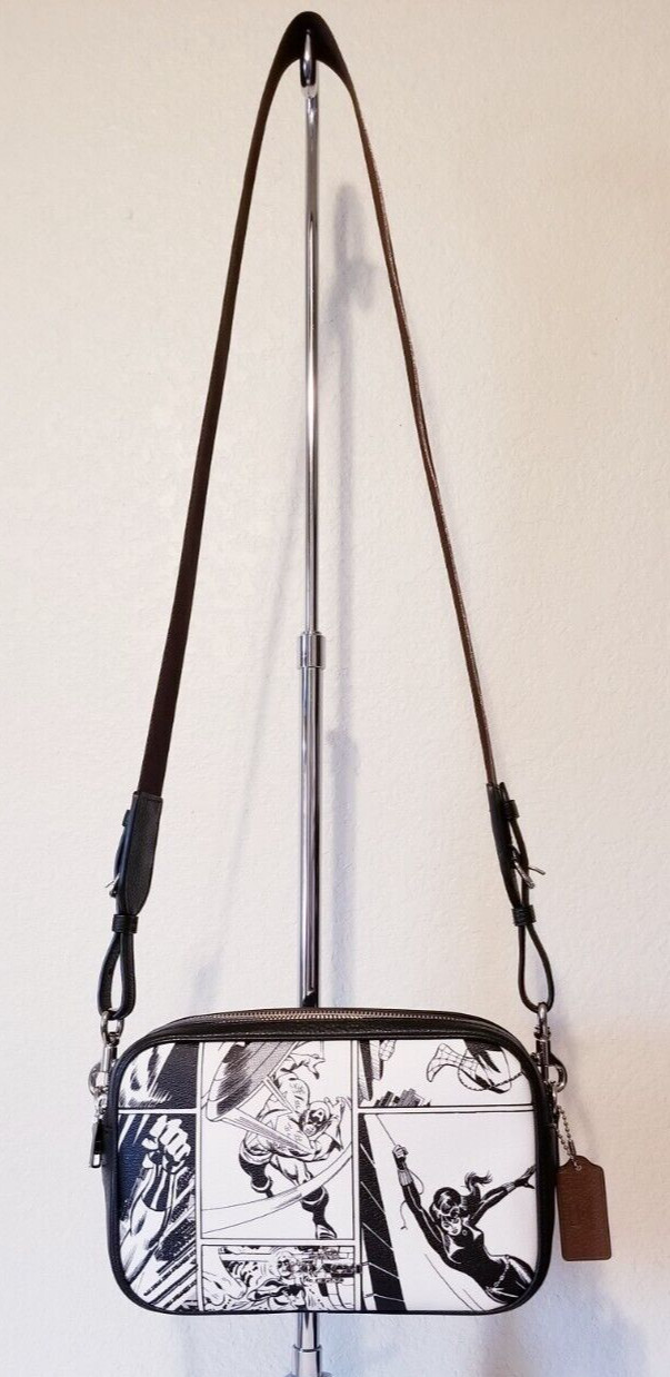 COACH LIMITED EDITION MARVEL JES CROSSBODY Whit COMIC… Gem