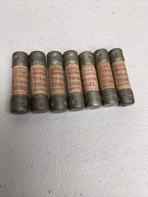 Mersen Ferraz Shawmut Tri-Onic TRM1 1 Amp 250 Volt Time Delay Fuse - Lot Of 7