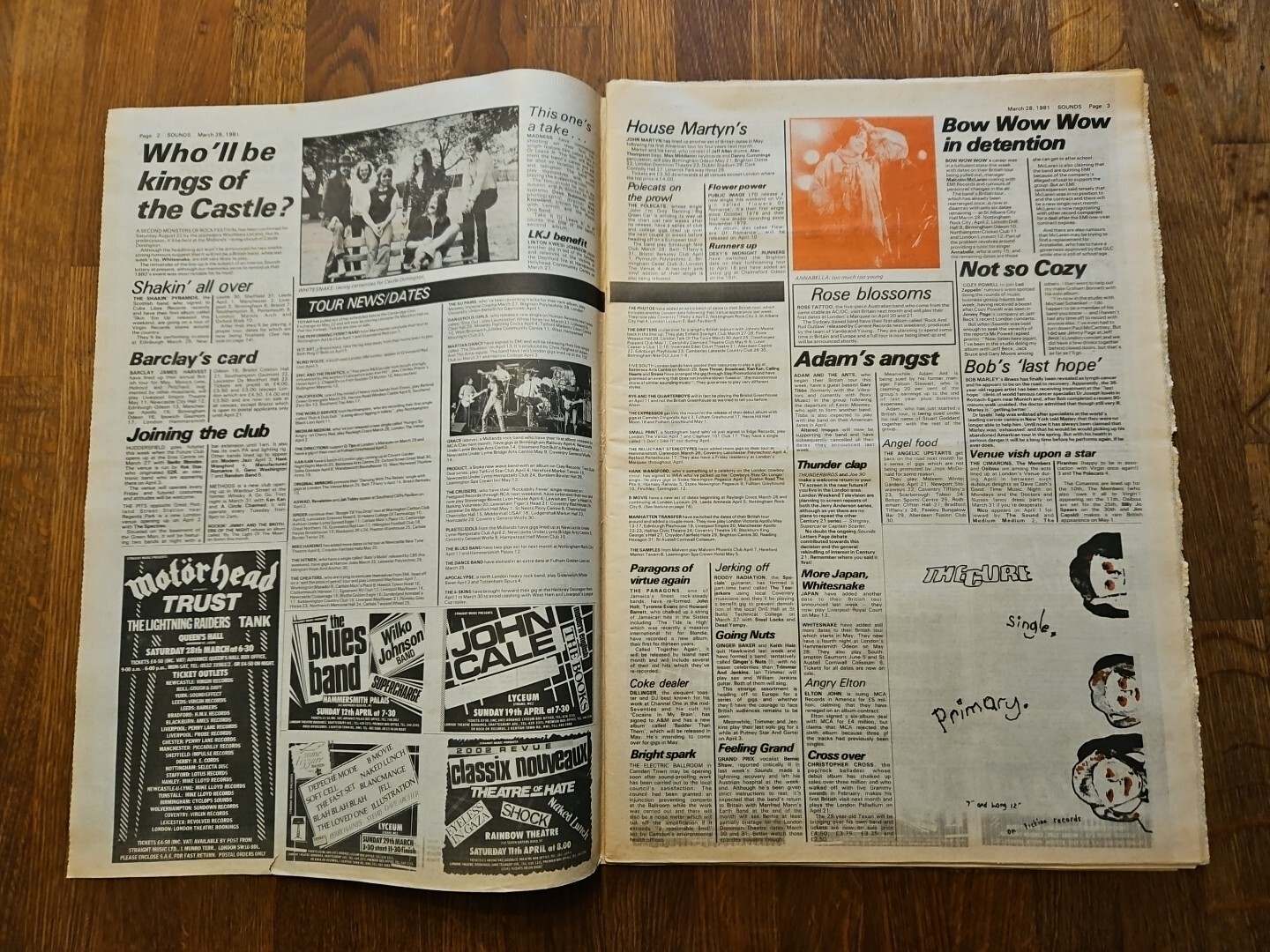 Sounds Music Newspaper March 28th 1981, Tommy Vance Cover eBay