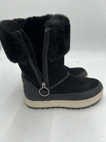 Uggs KOOLABURRA BY UGG TYNLEE BLACK SUEDE FUR CUFF WOMEN'S BOOTS SIZE US 6 NEW - Picture 5 of 8
