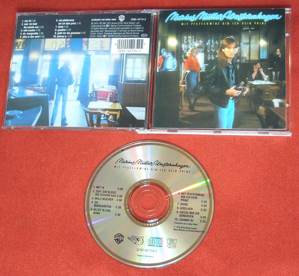 MARIUS MÜLLER WESTERNHAGEN Mit Pfefferminz bin ich dein Prinz CD Dicke JOHNNY W. - Bild 1 von 1