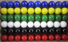 60 Solid 14mm Color Replacement Marbles Set run Chinese Checker Dirty Game GLASS