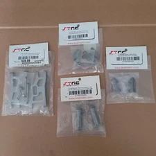 STRC Aluminum Gun Metal ~ Parts Lot ~ Rustler / Stampede Arms, Hubs, Blocks