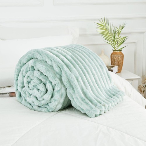 Osum Chunky Cord Ribbed Throws Soft Large Fluffy Cosy Sofa Bed Settee Blankets - Picture 20 of 38