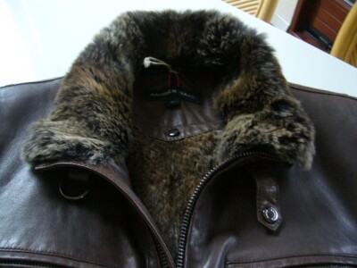 Herren Lammnappa Lederjacke von ANDREW MARC NY, macadamiabraun,  Gr. M