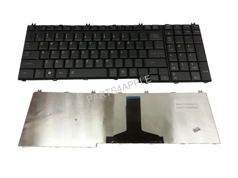 Clavier Toshiba QWERTY UK – P300 P305D – AETZ1E00010-EN – Brillant – Ouvert Jamais Utilisé