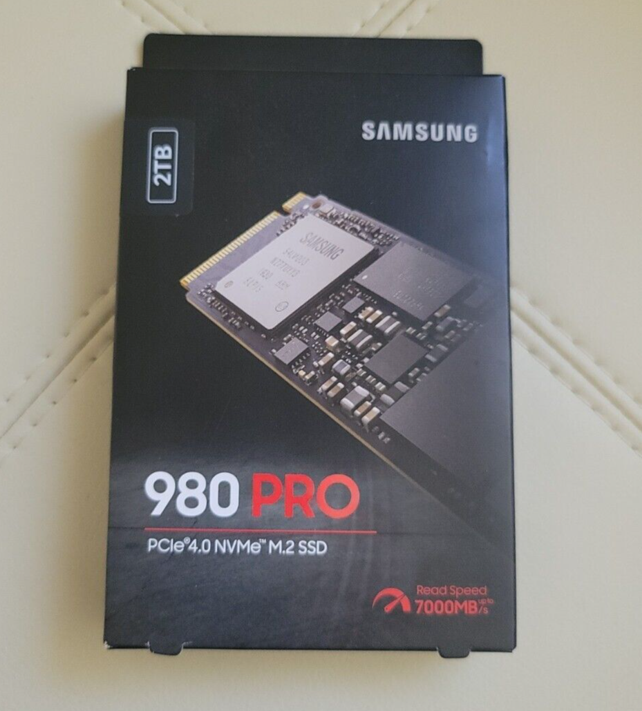 Samsung 980 PRO, 2TB, Internal, M.2 2280 (MZ-V8P2TOB/AM) Solid