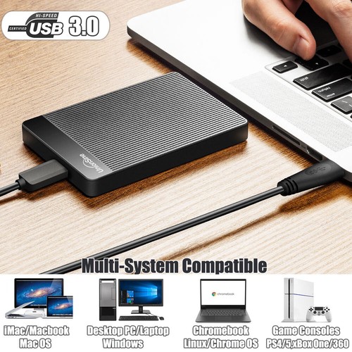 Externe Festplatte 2TB 1TB Mobile Speicherfestplatte USB 3.0 2.5 Zoll Backup HDD - Afbeelding 4 van 15