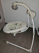 Bright Starts 60347 kuschelige Deluxe Babyschaukel mit drehbarem Sitz TopZustand