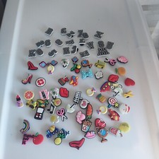 Lot Of 80 Random Shoe Charms For Crocs
