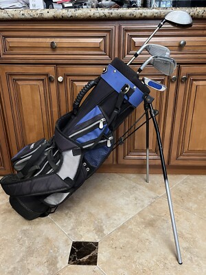 Tour Edge Bazooka Jr Max Junior 5 Pc Golf Club Set Driver Irons Putter Bag RH