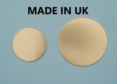 MESSING Metall Rohlinge Rundscheibe 0,9 mm stark wählbar 8 mm - 108 mm Ø entgratet UK-MADE +
