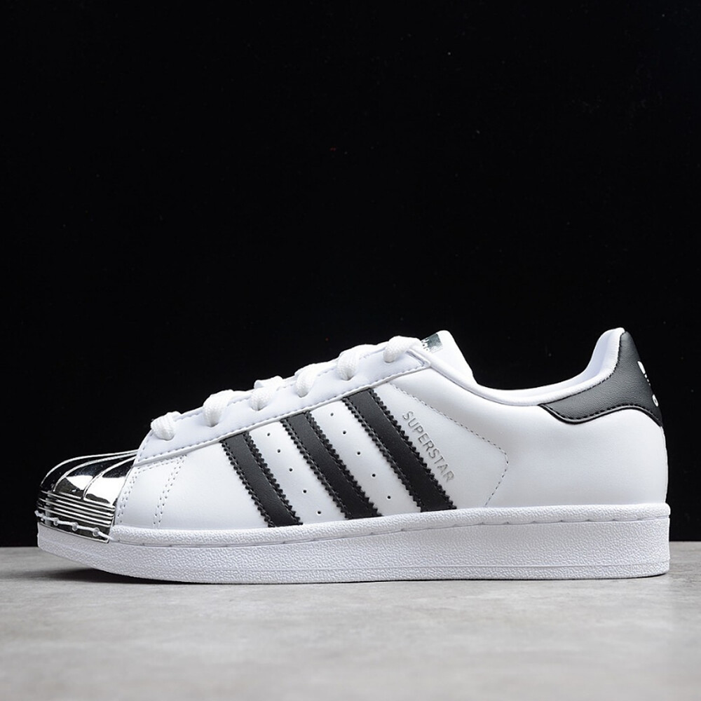 Adidas Superstar Sneaker Damen Schuhe Metal Toe Weiß Leder