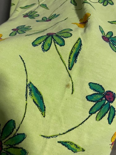 Vintage Fresh Produce Womens Sundress Medium Green Floral Summer Boho 90s READ - Picture 4 of 9