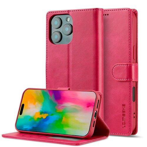 Leder Flip Wallet Handyhülle für iPhone 16/15/14/13/12/11 Pro Max/XS/XR/7/8/SE - Bild 70 von 84
