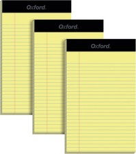 5 x 8 Inch Legal Pads, Narrow Ruled, Canary Yellow