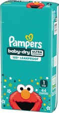 Baby Dry - Size 1 44 Count,Absorbent Disposable Infant DiaperPackaging May Vary