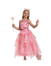 Wicked Glinda The Good Witch Deluxe Child Costume Dress 7-8 Medium #5481