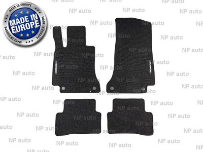 NEW LHD CAR FLOOR MATS FOR MERCEDES BENZ W205 C-CLASS 14-21 VELOUR CARPET LINERS