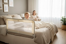 NBHOOHOO 71in Foldable Toddler Bed Rail Anti-Pinch Guard
