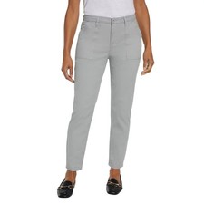 Banana Republic Women's High Rise Twill Pants, Gray 4