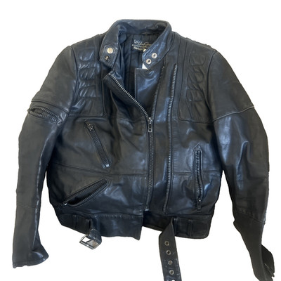 VTG Hein Gericke for Harley-Davidson Leather Jacket Women EU38 US 6-8 s-m Black