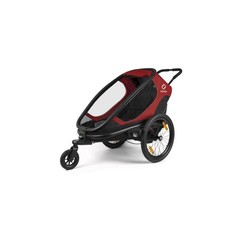 Image of Hamax Outback One Child Bicycle Cycle Bike Trailer Red / Black