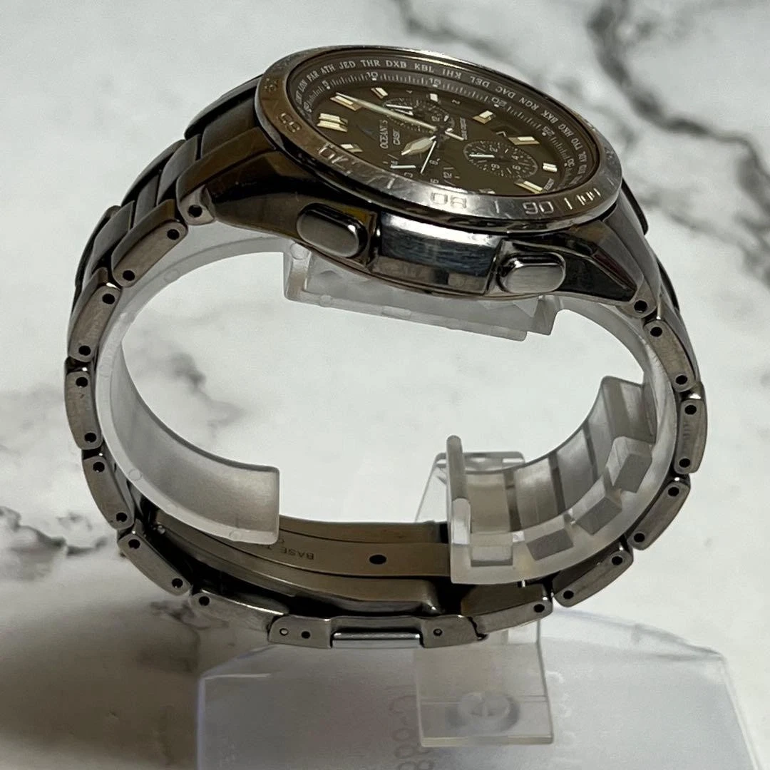Reloj Casio Oceanus OCW-600 Titanio Resistente Solar Cronógrafo Hombre Japón