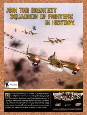 2002 Jane's Attack Squadron PC Original Advertisement / Retro Promo v1