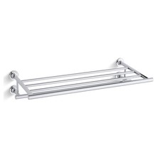  Polished Chrome Kohler Purist 24" Metal Towel Rack
