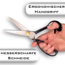 Profi Schneiderschere 20cm für Stoff Leder Pappe schwere Ausführung Lederschere