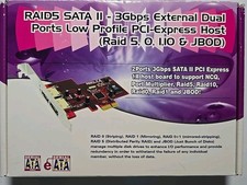 raid5 sata ll-3gbps 1 external  internal 2 ports low profile pci-express host