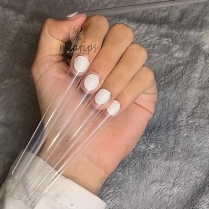 120Pcs10XL Square Straight Extra Long Gel Nail Tips Full Cover Acrylic Fake Nail - Image 4 of 4