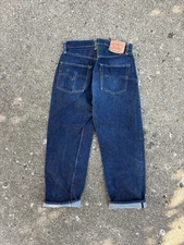 Vintage 50's 60's LEVIS 501 EXX Denim Selvedge Big E V Stitch Jeans 30x27.5 USA