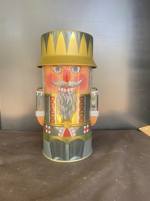 Cute Vintage Wicklein Nutcracker Gingerbread Cookie Tin From Germany Christmas