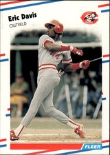 1988 Fleer #231 Eric Davis Cincinnati Reds