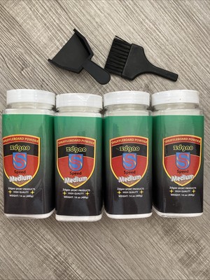 4 ZDGAO 14oz. Shuffleboard Powder medium Speed Shuffleboard Bottles