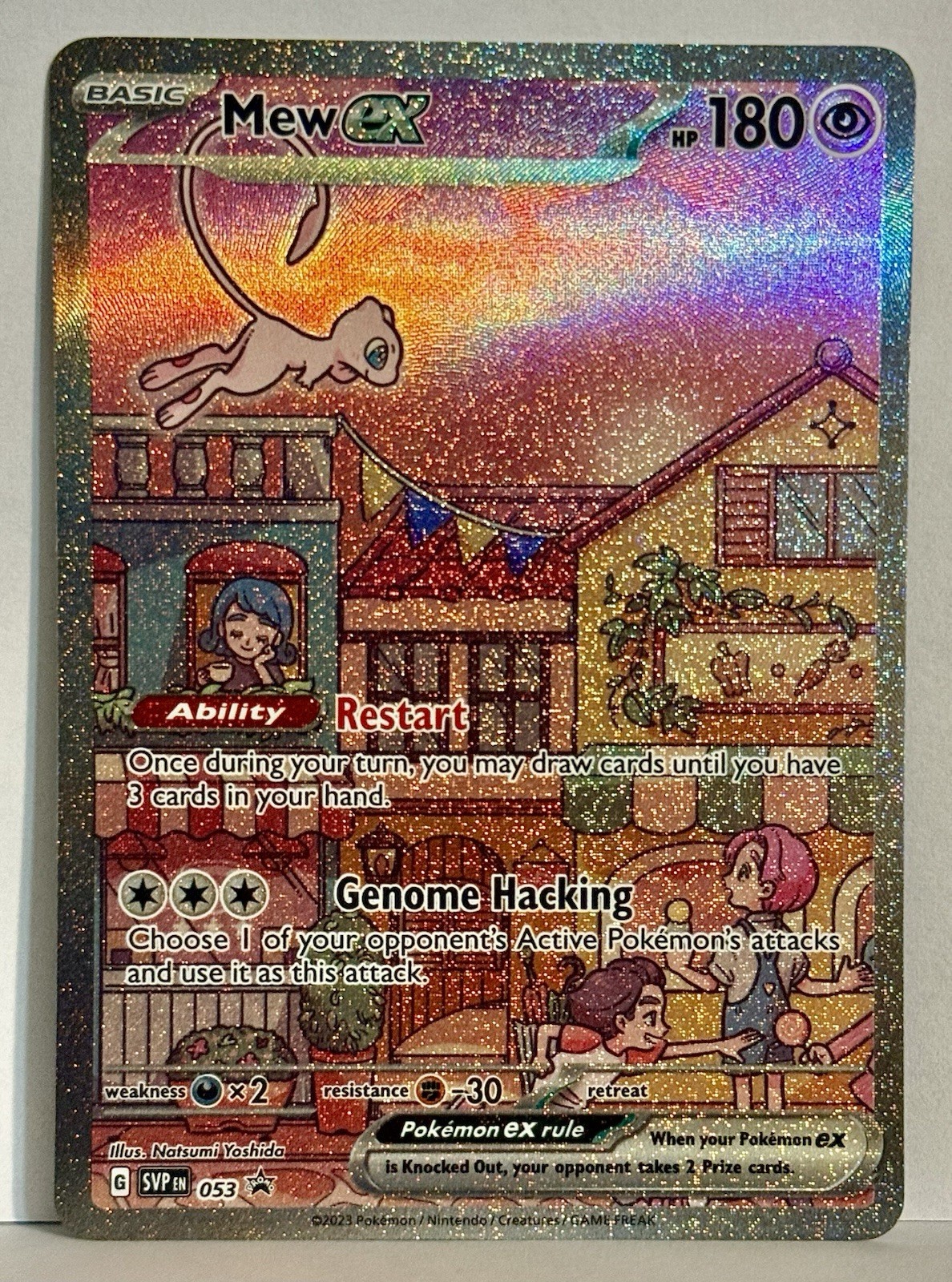 Pokemon Mew EX Black Star Promo 53 Scarlet Violet 151 Full Art Illustration NM