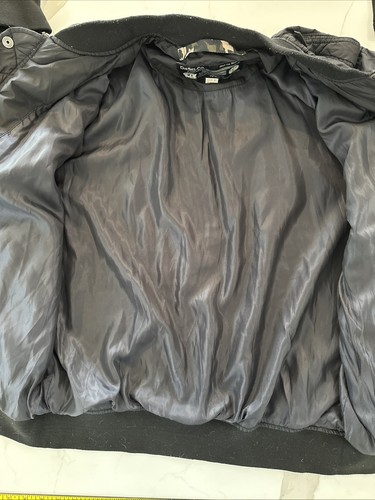 Diesel Men’s Bomber Flight Jacket Black Size XL Talon Zip Up Button Up - Picture 12 of 20